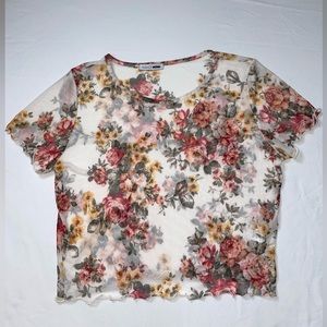 Floral crop top